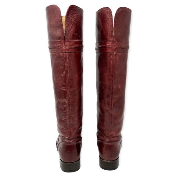 Frye (6) Melissa Trapunto Boot Knee-High Bordeaux Wine RARE COLOR - Picture 15 of 15